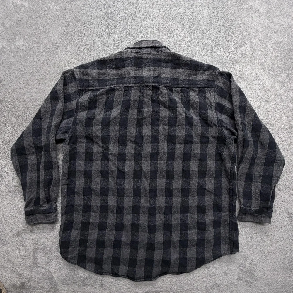 Field & Stream Shirt Mens XL‎ Black Plaid Flannel Button Up Long Sleeve Relaxed